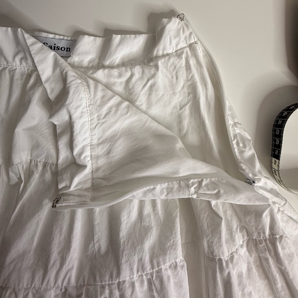 En Saison - Anthropologie - Juliet Top and Skirt Set in white Oyster - S/M - Picture 16 of 16